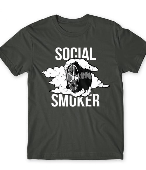 Social Smoker Vezetés Férfi Póló - Vezetés
