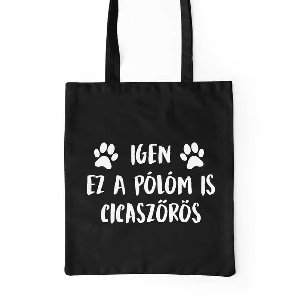 Igen, ez a pólóm is cicaszőrös Prémium Vászontáska