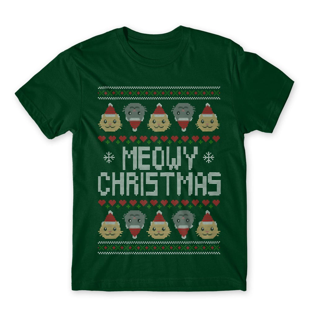 Meowy Christmas Férfi Póló