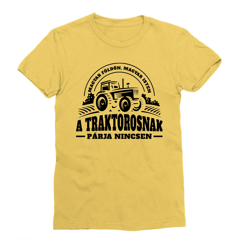 A traktorosnak párja nincsen Férfi Testhezálló Póló