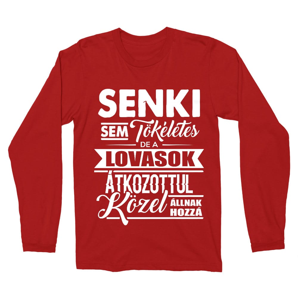 Senki sem tökéletes - lovasok Férfi Hosszúujjú Póló
