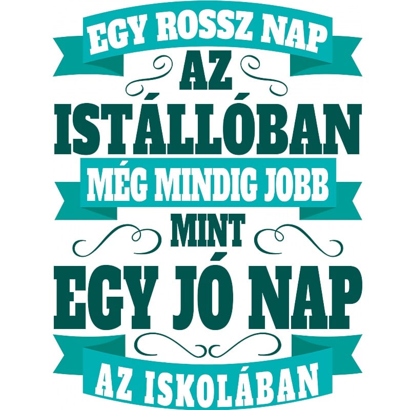 Rossz nap az istállóban vs jó nap az iskolában