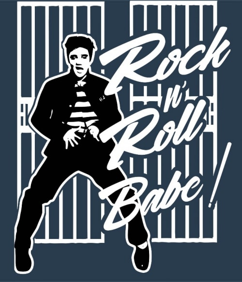 Elvis Rock and Roll Rocker Rocker Rocker Pólók, Pulóverek, Bögrék - Zene