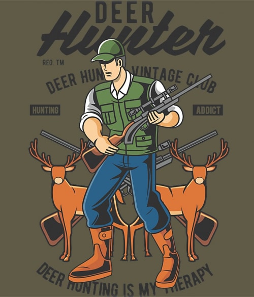 Deer hunter Vadász Pólók, Pulóverek, Bögrék - Vadász