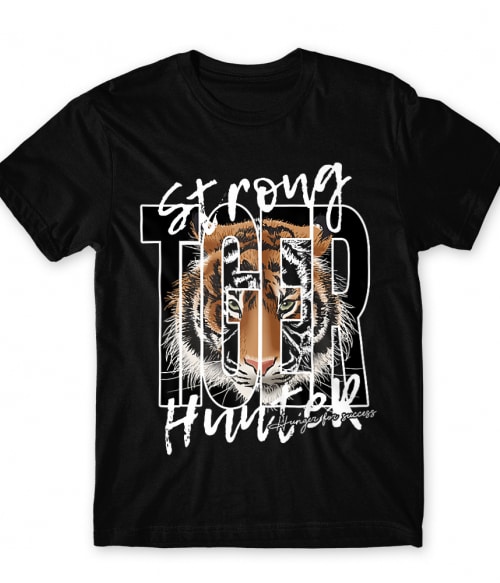 Strong Tiger Hunter Vadász Férfi Póló - Vadász