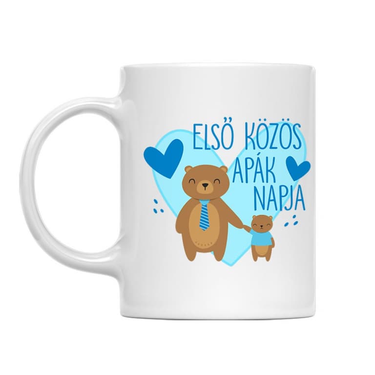 Első közös apák napja - fiú - Bögre