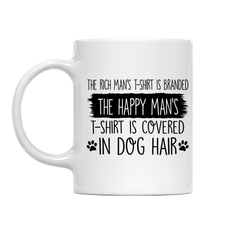 The happy man's T-shirt