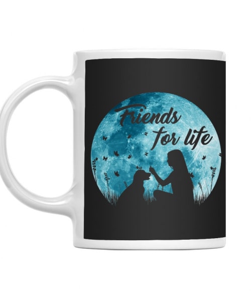 Friends for life - moon Kutyás Bögre - Kutyás