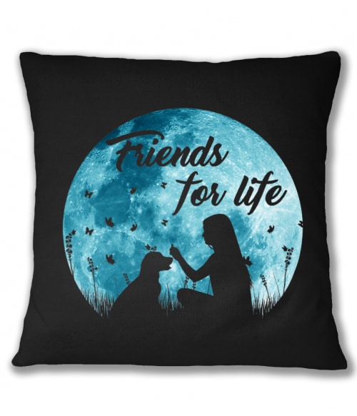 Friends for life - moon Kutyás Párnahuzat - Kutyás