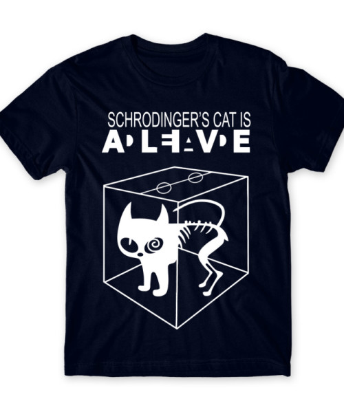 Schrödinger macskája Tudományos Férfi Póló - Tudományos
