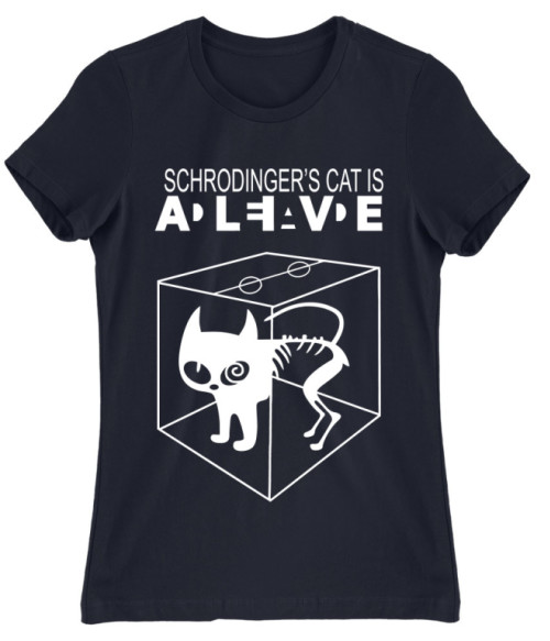 Schrödinger macskája Hobbi-Érdeklődés Női Póló - Tudományos
