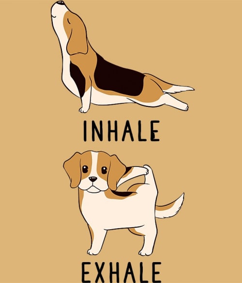 Beagle yoga Beagle Pólók, Pulóverek, Bögrék - Kutyás