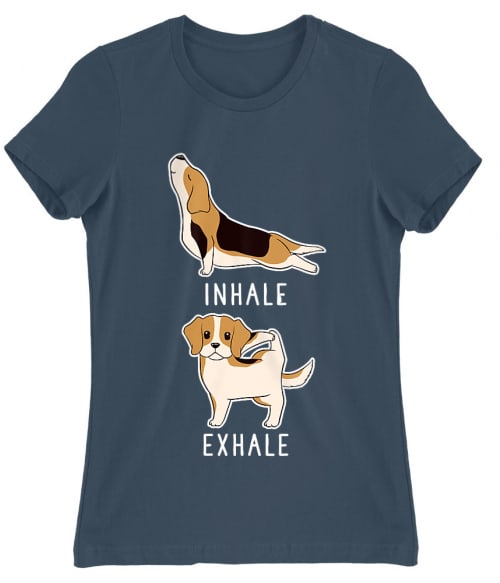 Beagle yoga Beagle Női Póló - Kutyás