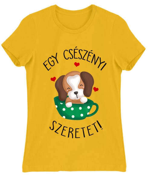Egy csészényi szeretet - beagle Beagle Női Póló - Kutyás