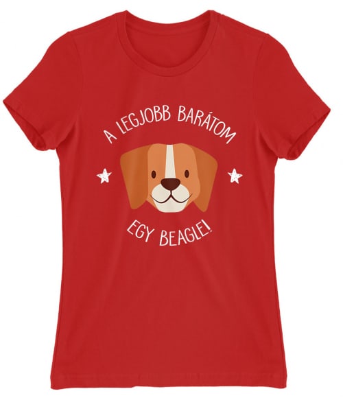 A legjobb barátom egy beagle Beagle Női Póló - Kutyás