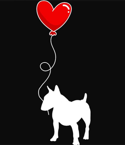 Bull terrier balloon Bull terrier Pólók, Pulóverek, Bögrék - Kutyás