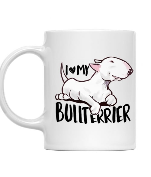 I love my bull terrier Állatos Bögre - Kutyás