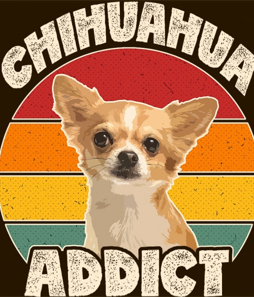 Chihuahua addict Csivava Pólók, Pulóverek, Bögrék - Kutyás