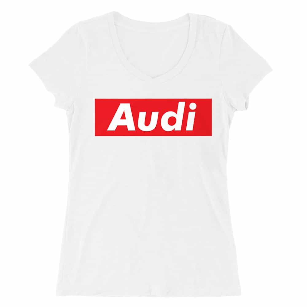 Audi Stripe Női V-nyakú Póló