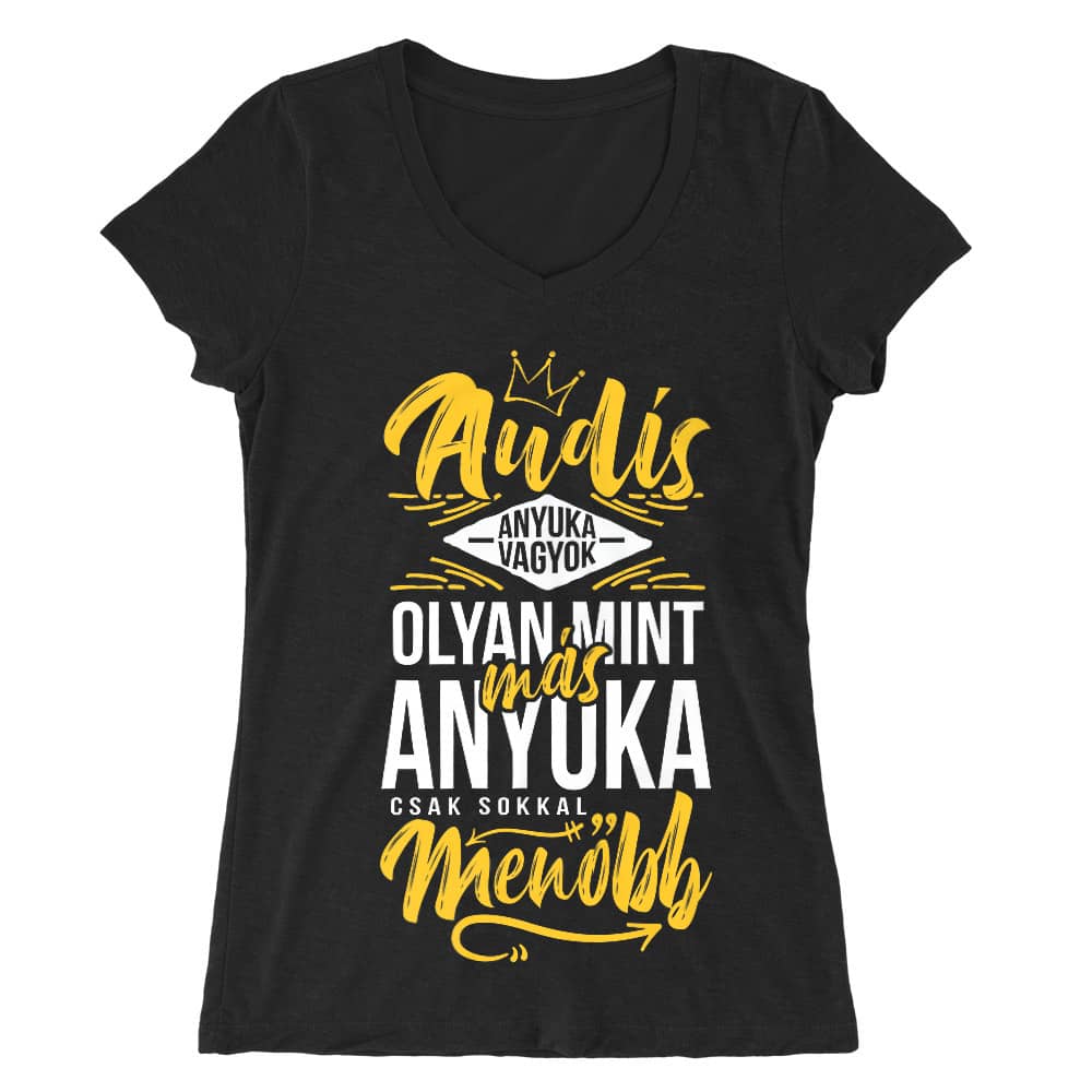 Audis Anyuka Női V-nyakú Póló