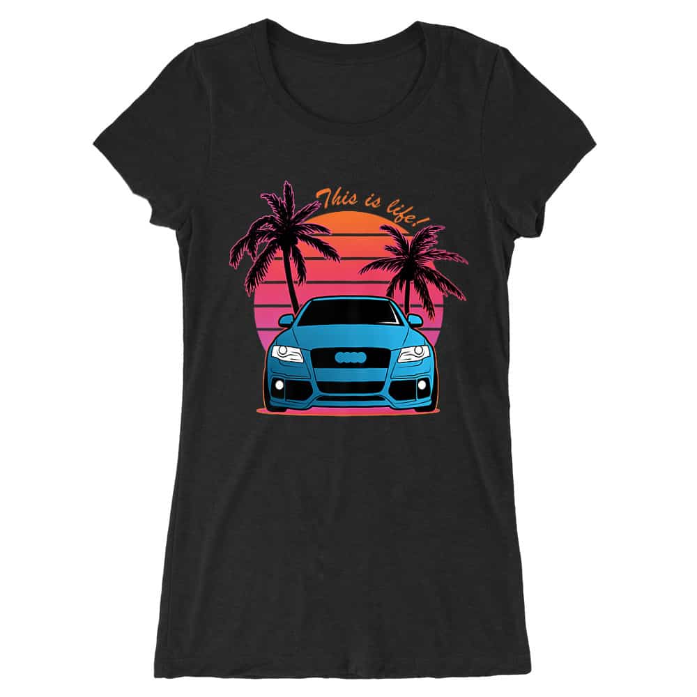 Vice City - Audi A4 Női Hosszított Póló