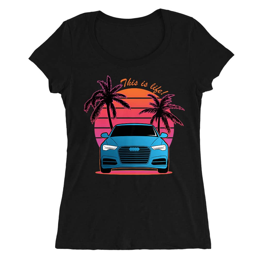 Vice City - Audi A6 Női O-nyakú Póló