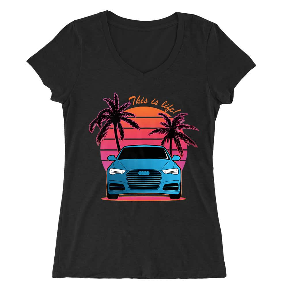 Vice City - Audi A6 Női V-nyakú Póló