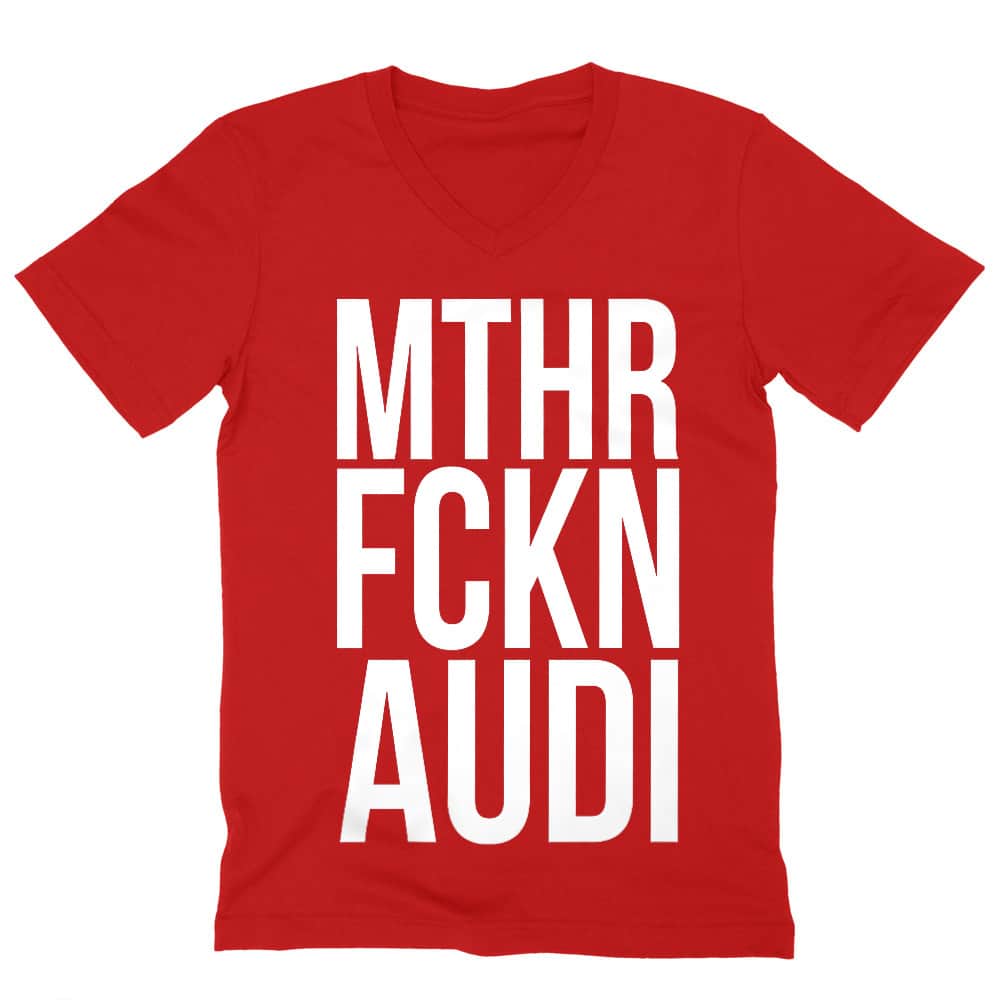 MTHR FCKN - Audi Férfi V-nyakú Póló