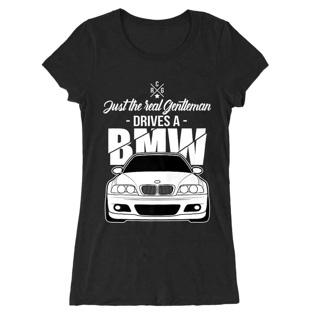 Just the real Gentleman - BMW E46 Női Hosszított Póló