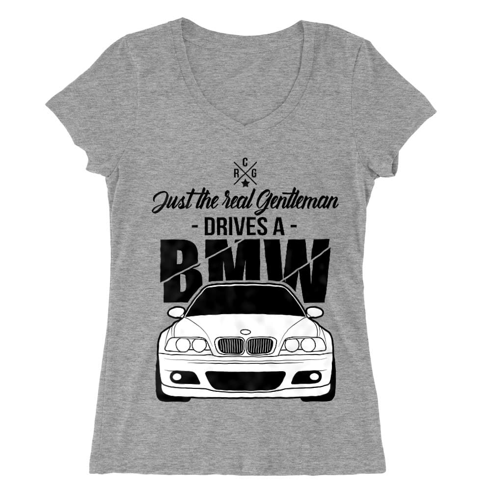 Just the real Gentleman - BMW E46 Női V-nyakú Póló