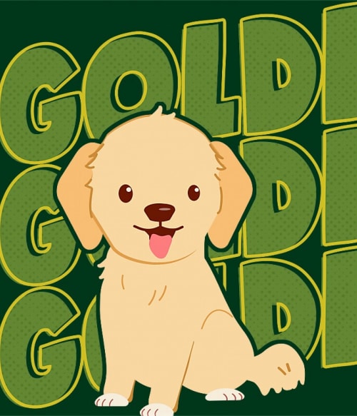 Goldi Goldi Goldi Golden Retriever Pólók, Pulóverek, Bögrék - Kutyás
