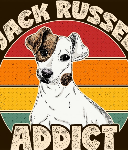 Jack russel addict Jack Russel Terrier Pólók, Pulóverek, Bögrék - Kutyás