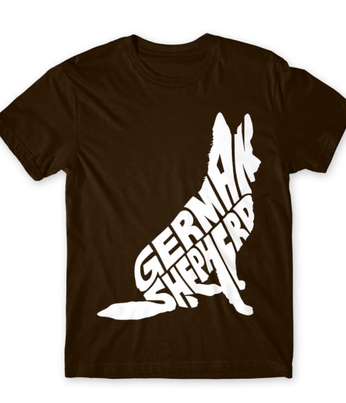 German Shepherd silhouette Német Juhász Póló - Német Juhász