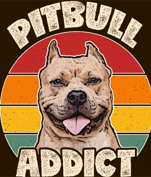 Pitbull addict Pitbull Pólók, Pulóverek, Bögrék - Pitbull