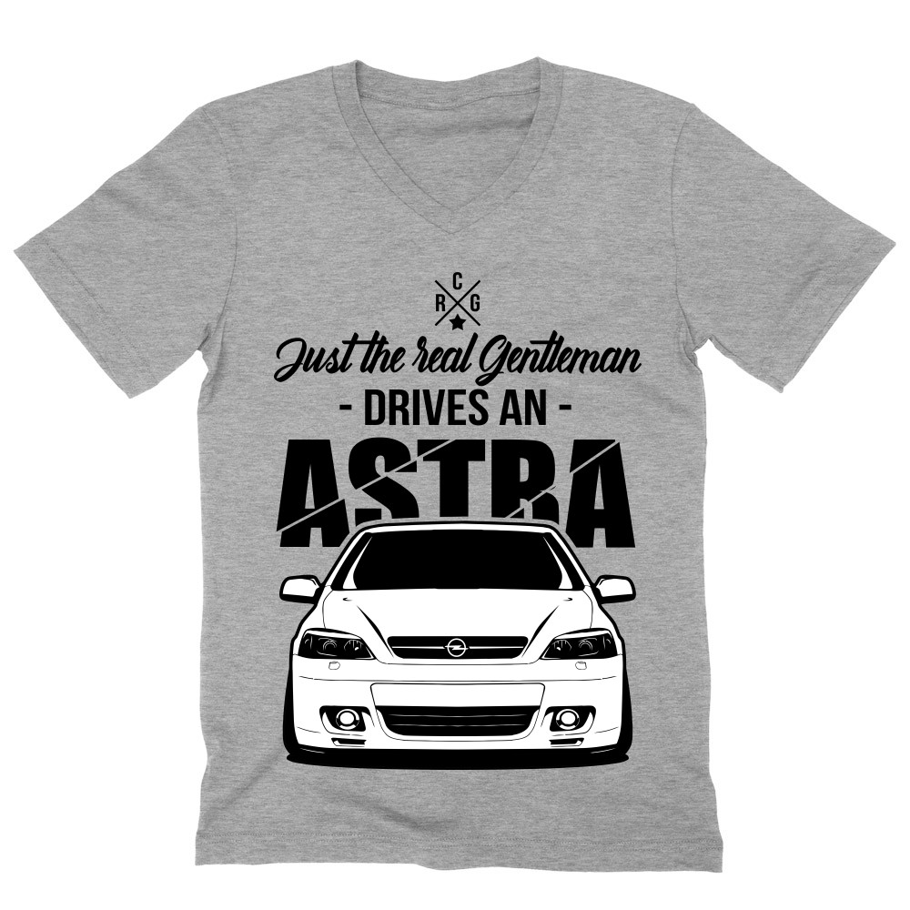 Just the real Gentleman - Just the real Gentleman - Opel Astra G Férfi V-nyakú Póló