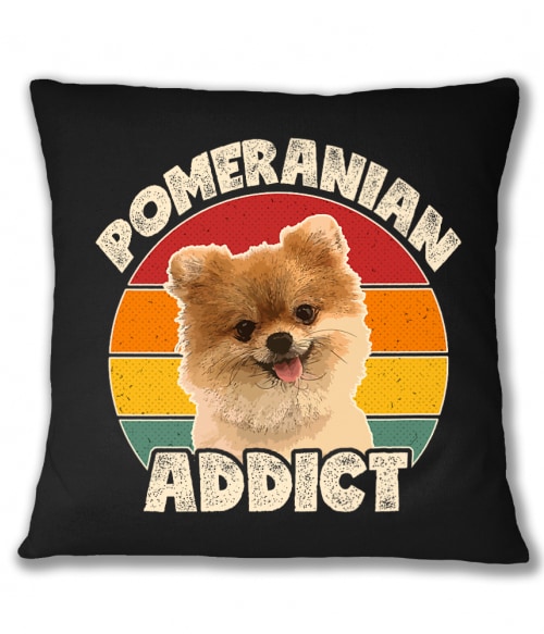 Pomeranian addict Pomerániai Törpespicc Párnahuzat - Pomerániai Törpespicc