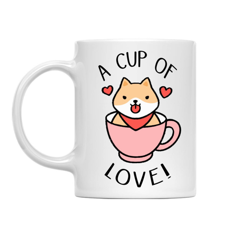 A cup of love - shiba