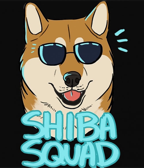 Shiba squad Shiba Inu Pólók, Pulóverek, Bögrék - Shiba Inu