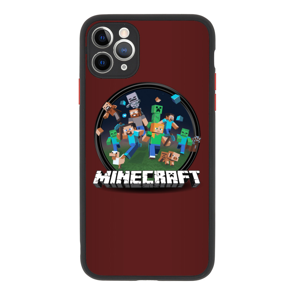 Kerek Minecraft logó 2 Apple iPhone Telefontok