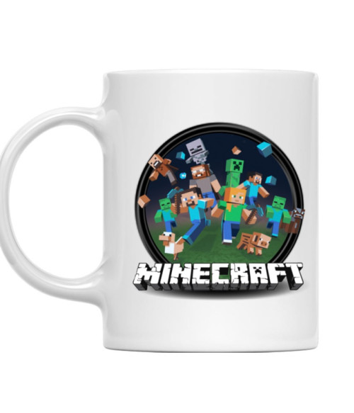 Kerek Minecraft logó 2 Gaming Bögre - Minecraft