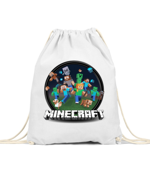 Kerek Minecraft logó 2 Póló - Ha Minecraft rajongó ezeket a pólókat tuti imádni fogod!