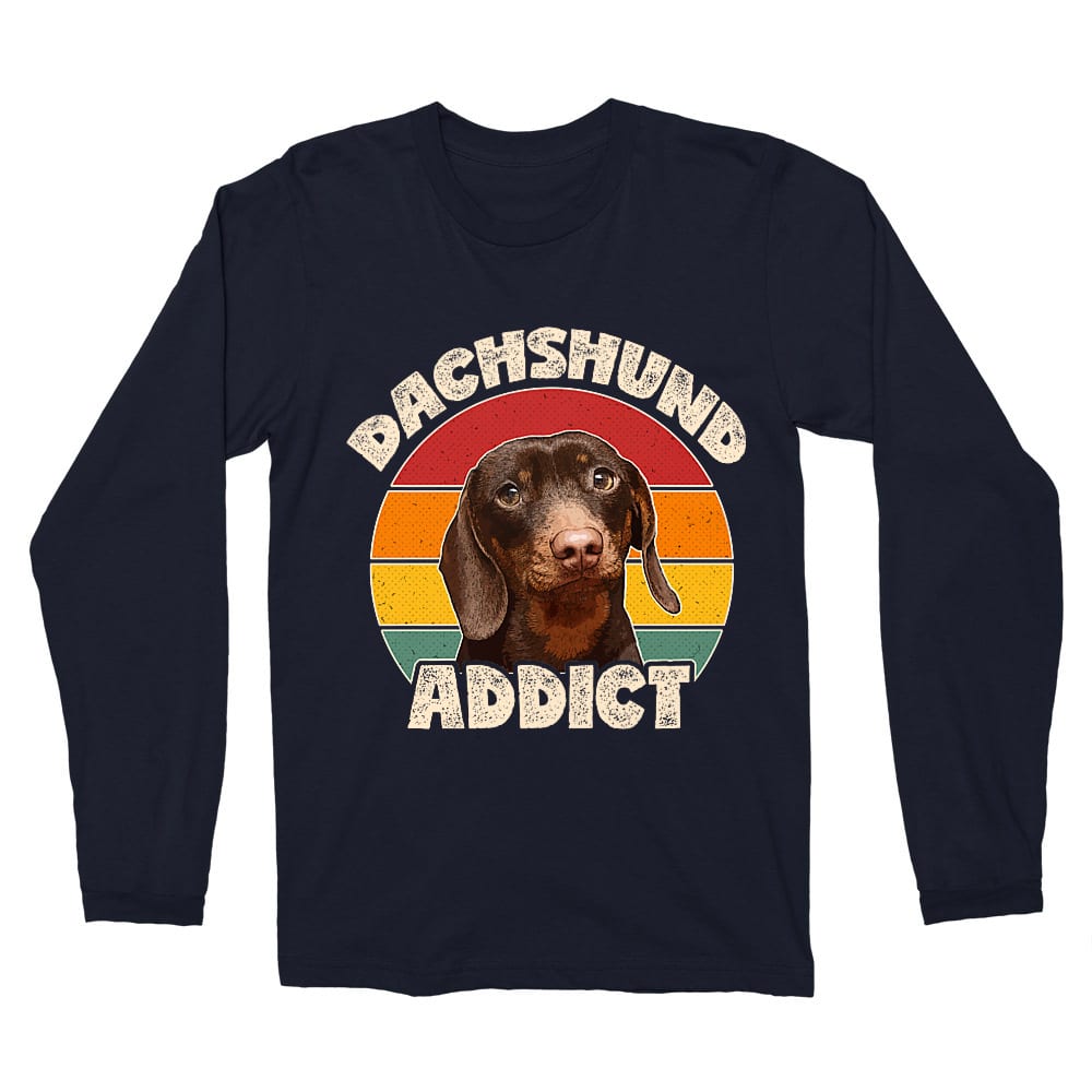 Dachshund addict Férfi Hosszúujjú Póló