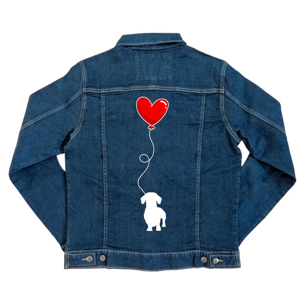 Dachshund balloon Unisex Farmerkabát