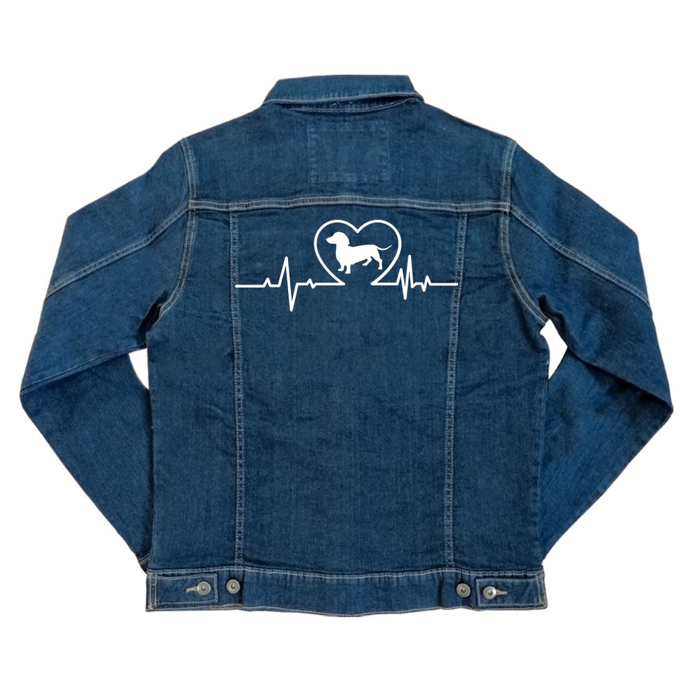Dachshund heart Unisex Farmerkabát