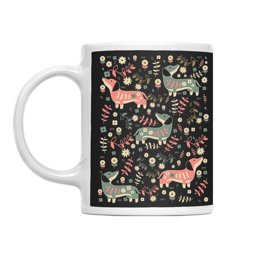 Dachshund pattern Bögre