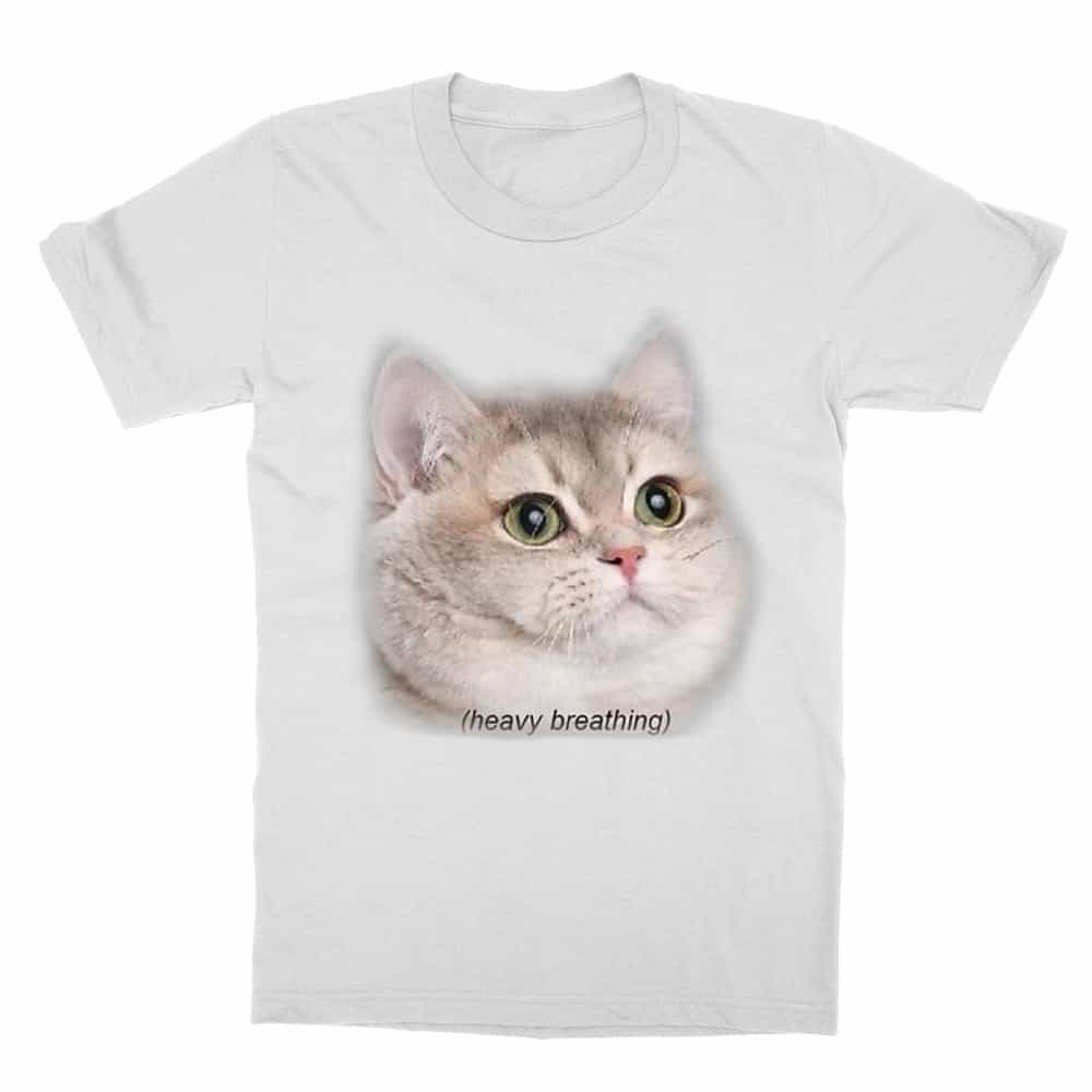 Heavy Breathing Cat Gyerek Póló