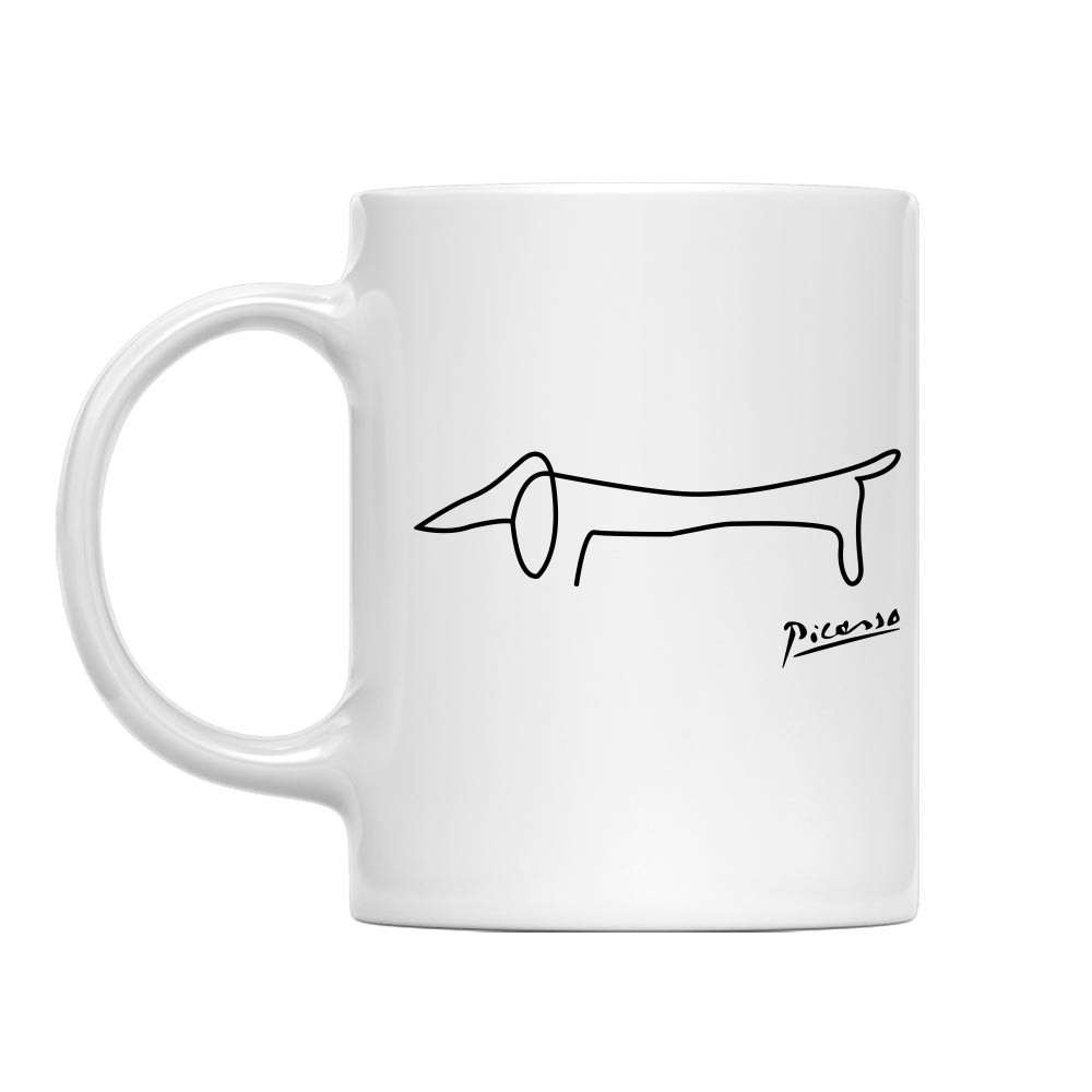 Dachshund picasso Bögre