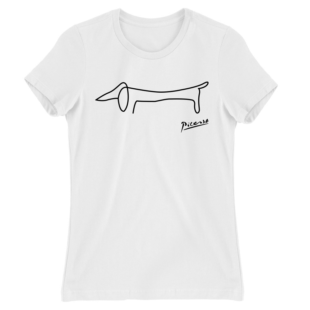 Dachshund picasso Női Póló