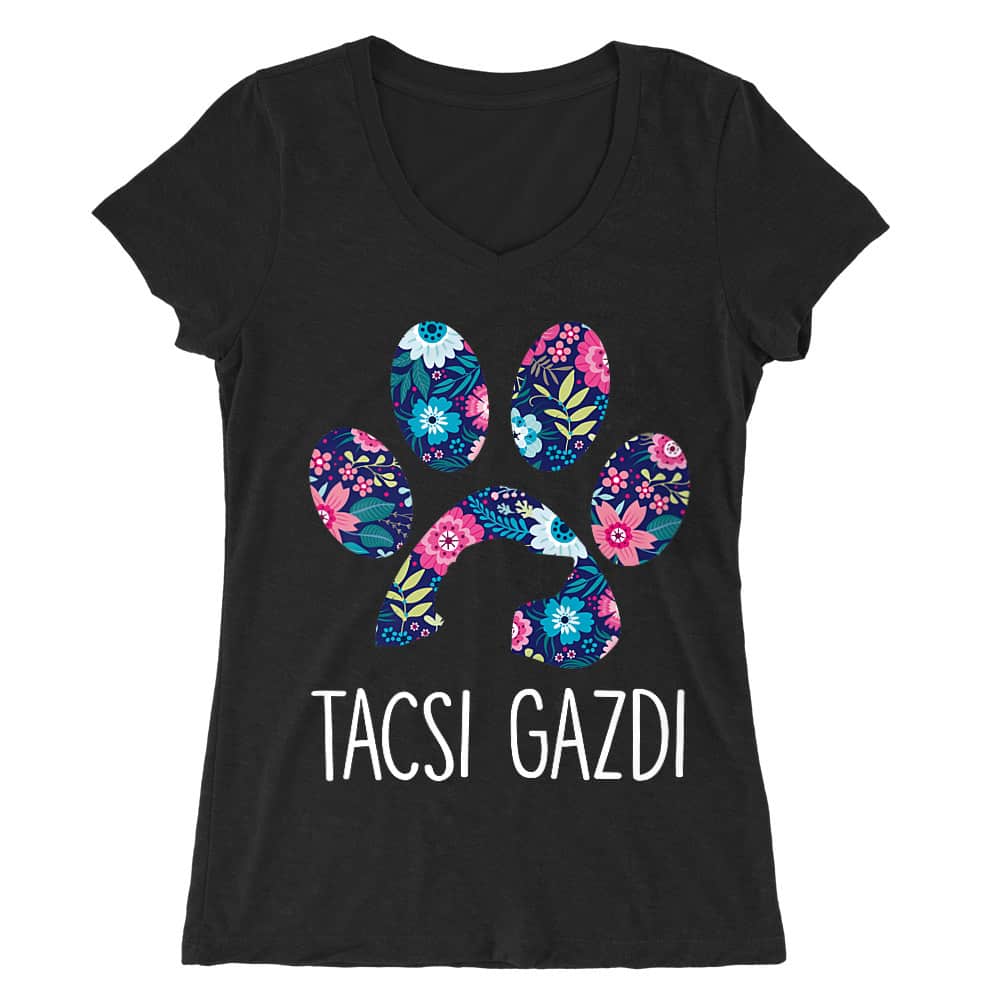 Tacsi gazdi Női V-nyakú Póló