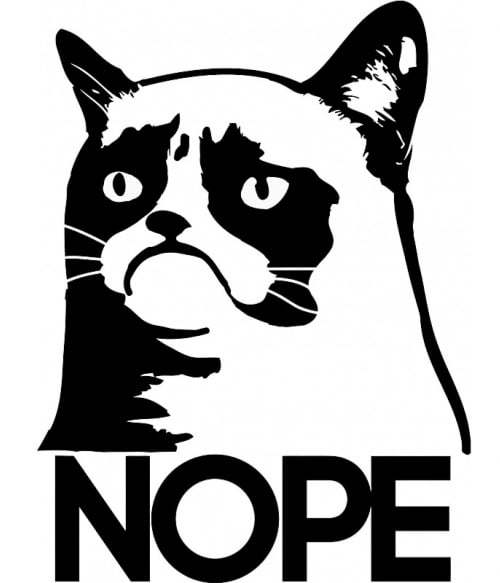 Grumpy Cat Nope Póló - Ha Meme rajongó ezeket a pólókat tuti imádni fogod!